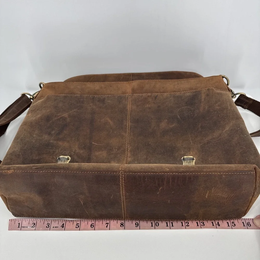 HLC Laptop Bag Leather NEW Vintage Buffalo 16